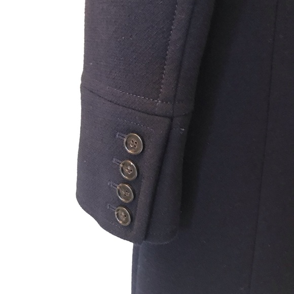 • SOLD • J. Crew Double Cloth Wool Coat - Navy, 8P - Picture 4 of 6